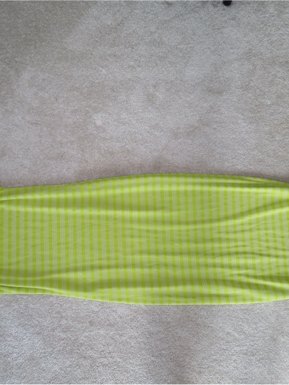 ASOS Neon Lime Striped Maxi Dress